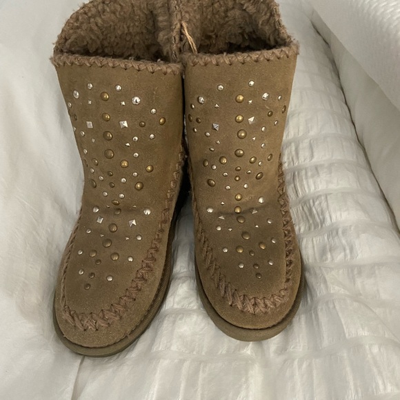 NWT GIOSEPPO wedge moccasin furry boots - Picture 3 of 4